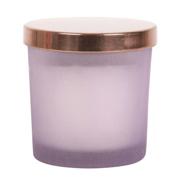 Something Different Abundance French Lavender Scented Candle - Purple/Frosted