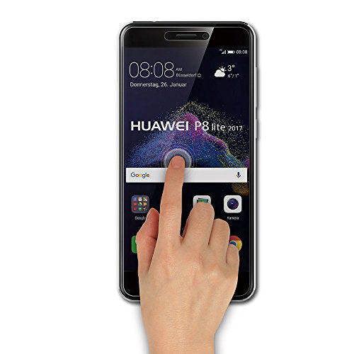 Huawei P8 LITE 2017 Screen Protectors, Tempered Glass Protective Films Invisible Transparent Clear Protection Display Shield for Huawei P8 LITE 2017