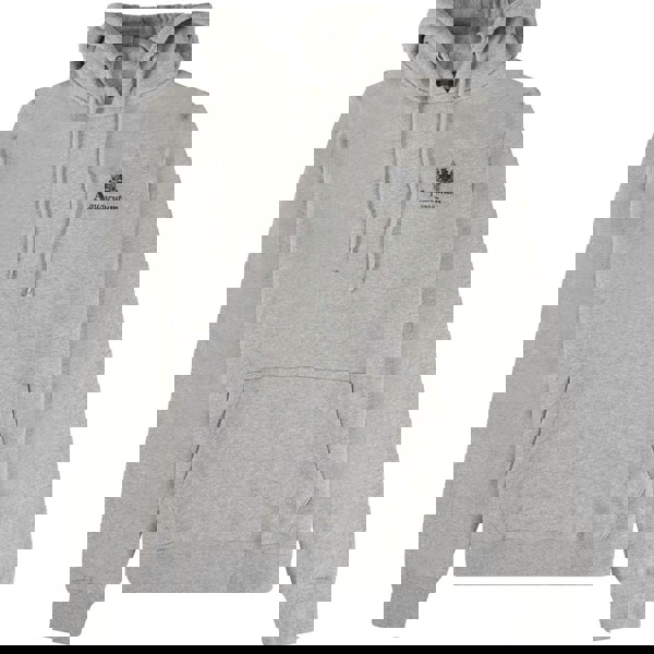 Aquascutum ACTIVE SMALL LOGO HOODIE FW23 SW002 05 Grey Hoodie Mens XXL