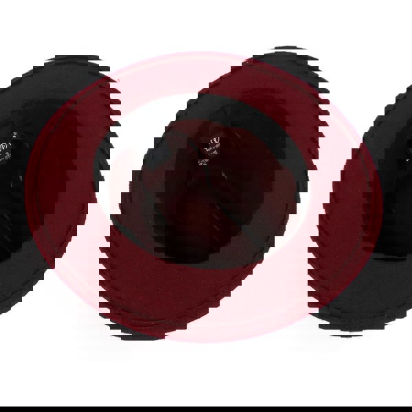 David WeJ Wool Fedora Hat - Burgundy