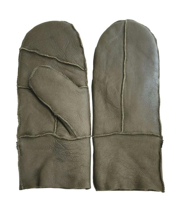 Infinity Leather Womens Genuine Real Sheepskin Leather Mittens Warm Gloves