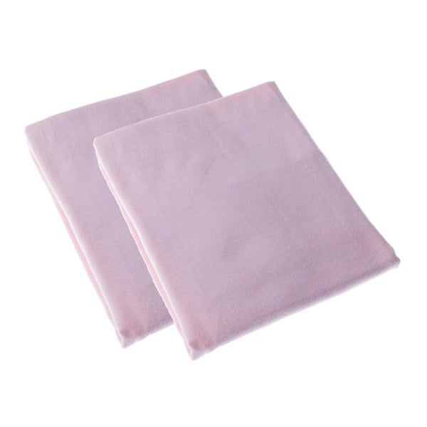 HOMESCAPES Brushed Cotton Fitted Cot Sheet Pair 100% Cotton