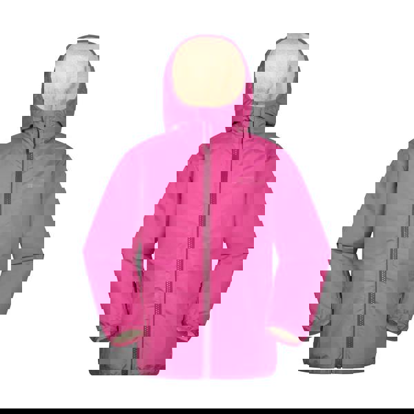 Mountain Warehouse Childrens/Kids Robin Borg Lined Water Resistant Jacket - Berry