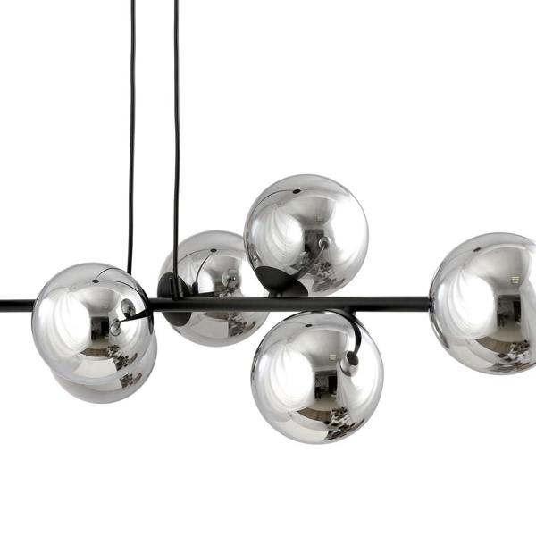 Emibig ROSSI Pendant lamp  6 x E14 Black with Graphite Shade