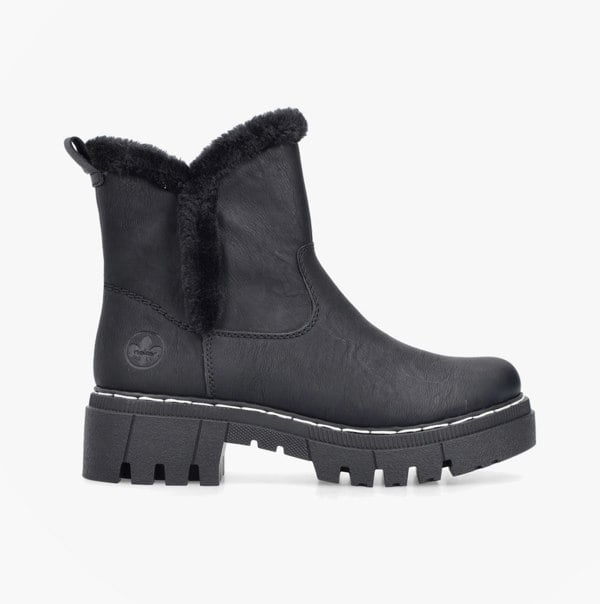 Rieker 74082-00 Womens Boots Black