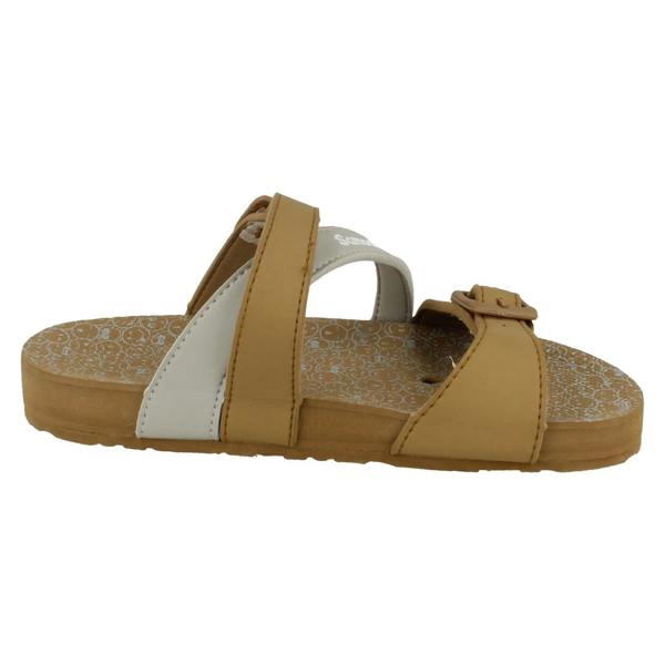 Spot On Girls Samoa Flat Buckle Mule Sandal
