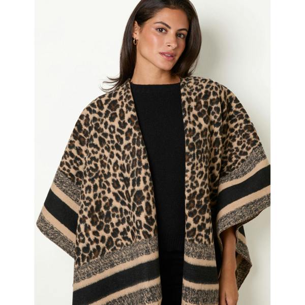 Blue Vanilla Animal Print Cape
