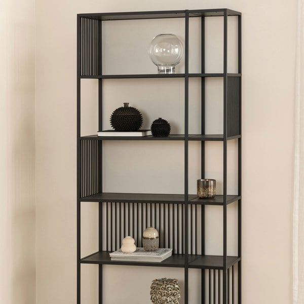 Furniture To Go Strington Bookcase with 5 Shelves in Black