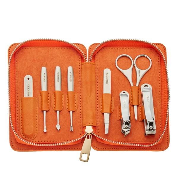 Breed Katana 8 Piece Surgical Steel Groom Kit - Orange Case - BRDGRMKIT-ORG