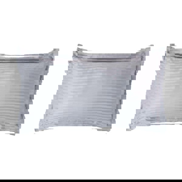 HOMESCAPES Silky 330 TC Egyptian Cotton Satin Stripe Oxford Pillowcase, King Size