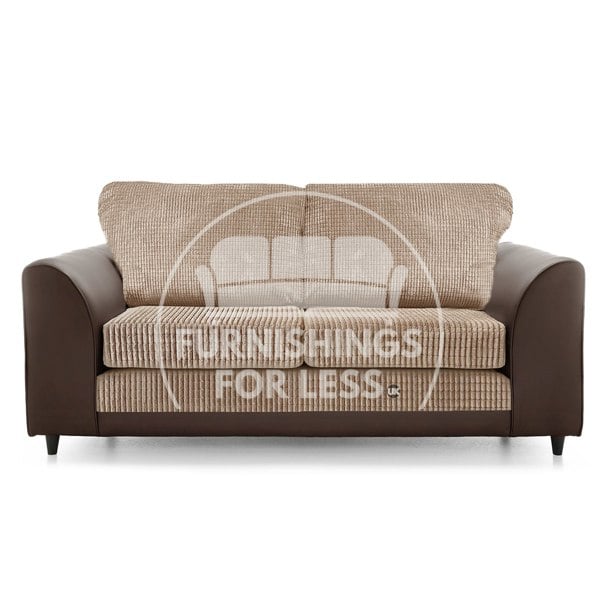 Furnishings For Less Luca Mixed Fabric 3 Seater - Full Back