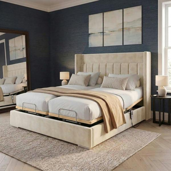 Paradise Beds Aurevia Luxury Adjustable Bed with Headboard Mattress & Drawers
