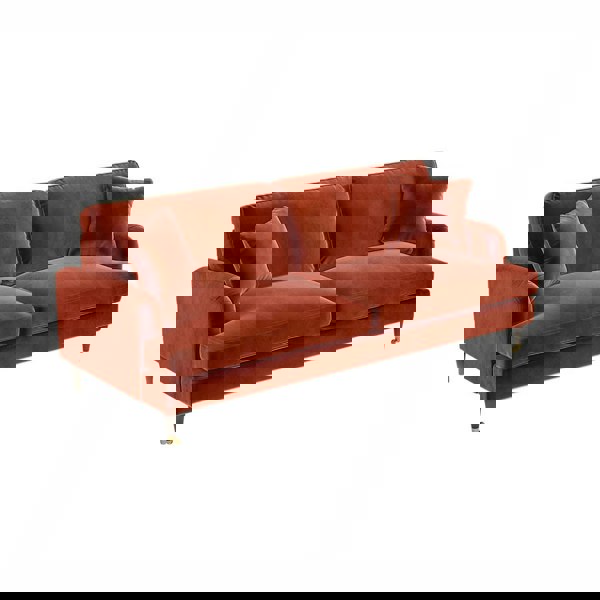 Rit Concept Shafique Two Seater Sofa, Loveseat, Velvet or Linen