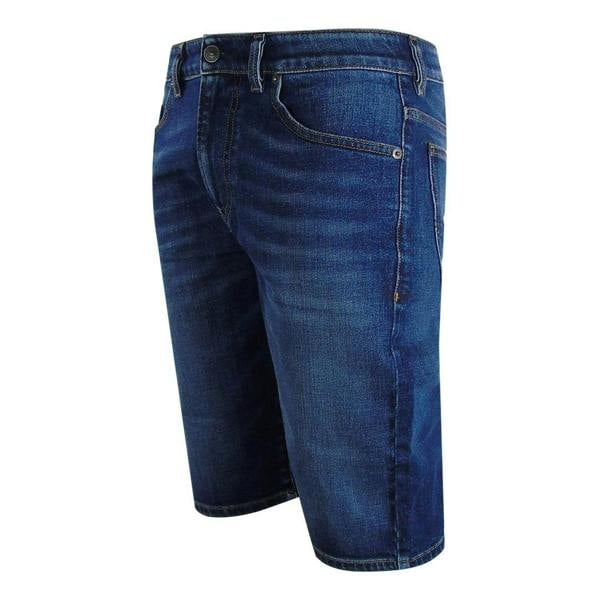 Diesel Mens Cotton Denim Shorts - Blue Denim - 