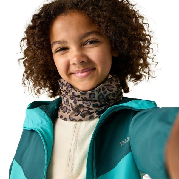 Regatta Childrens/Kids Multitube II Leopard Print Snood - Mocha - 