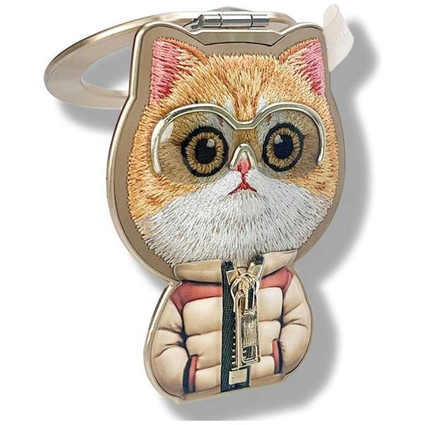 Nimmy Friends Nimmy Cool & Cute 2.0 Orange Cat Embroidery Magnetic Stand with MagSafe Orange - N-KM-BSZJ-05