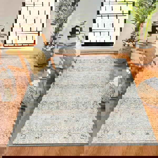 Livabliss Our Pnw Home Rainier-Washable Brown Green Traditional Vintage Boho Rug