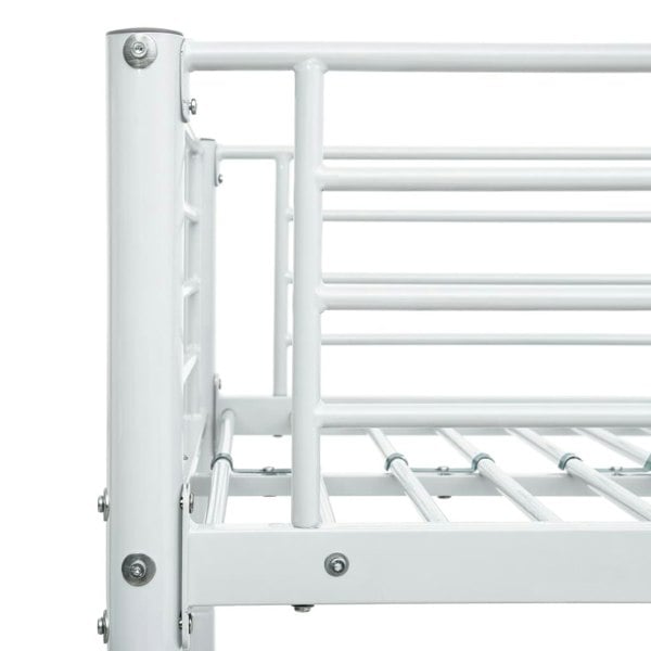 Berkfield Bunk Bed Frame White Metal 140x200 cm/90x200 cm
