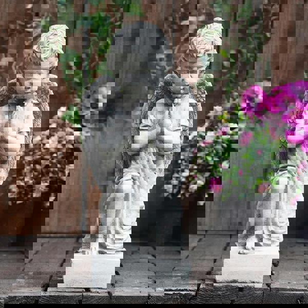 Small Praying Kneeling Cherub Memorial Ornament