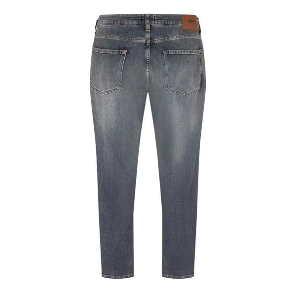 Boss Mens Maine Denim Mid Rise Slim Jeans - Dark Grey - 