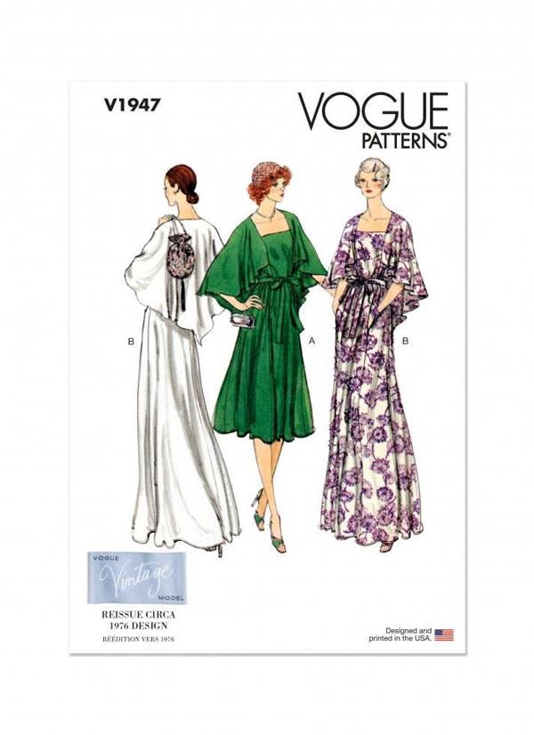 Vogue Sewing Pattern 1947, Dresses, Vintage Style for Men, B5 (8-10-12-14-16) - Easy