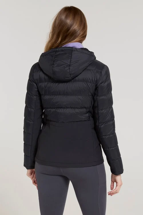 Mountain Warehouse Womens/Ladies Turbine Padded Soft Shell Jacket - Jet Black