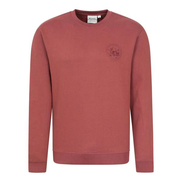 Mountain Warehouse Mens Mountain Crew Neck Sweatshirt - Rust - 