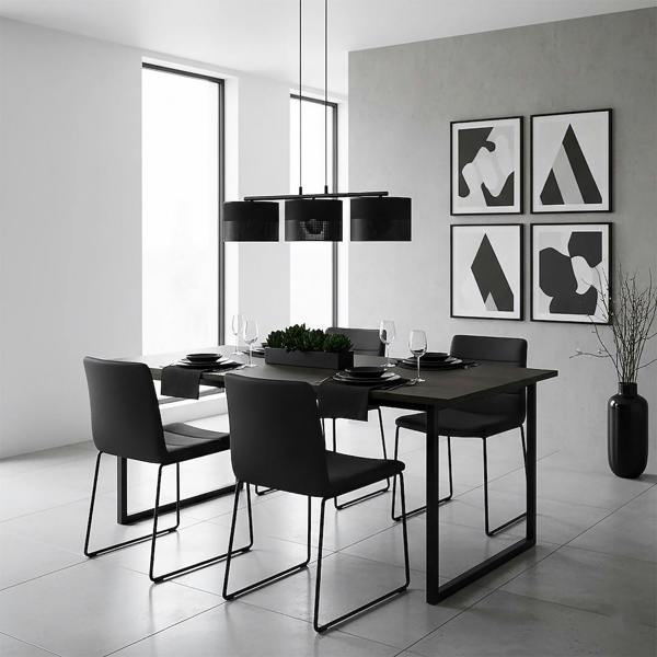 Emibig KARBON Pendant Lamp 3 x E27 Black