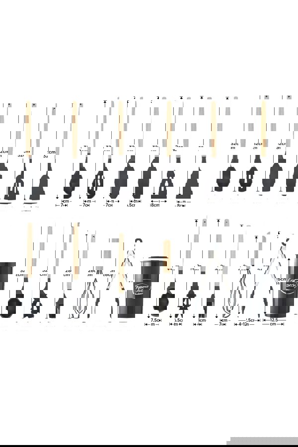 Living and Home 11-piece Silicone Kitchen Utensil Set for Nonstick Cookware Kitchenware Set