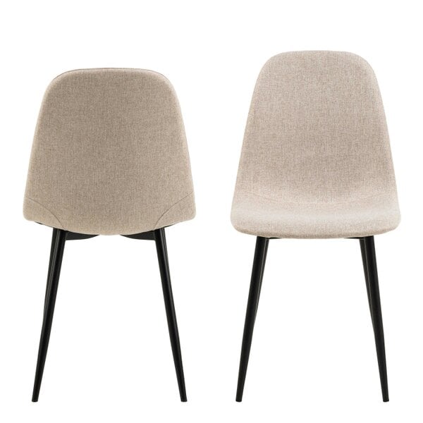 Wyld Haus Set of 4 Havdrup Beige Upholstered Dining Chairs