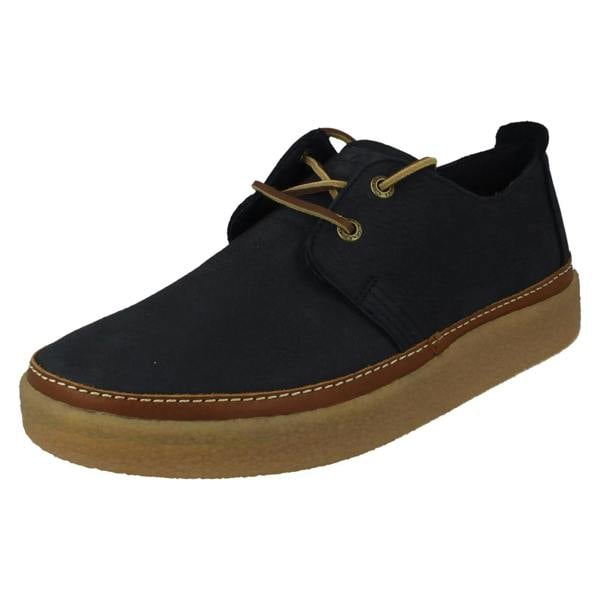 Clarks Mens Clarks Casual Crepe Sole Lace Up Shoes Clarkwood Low