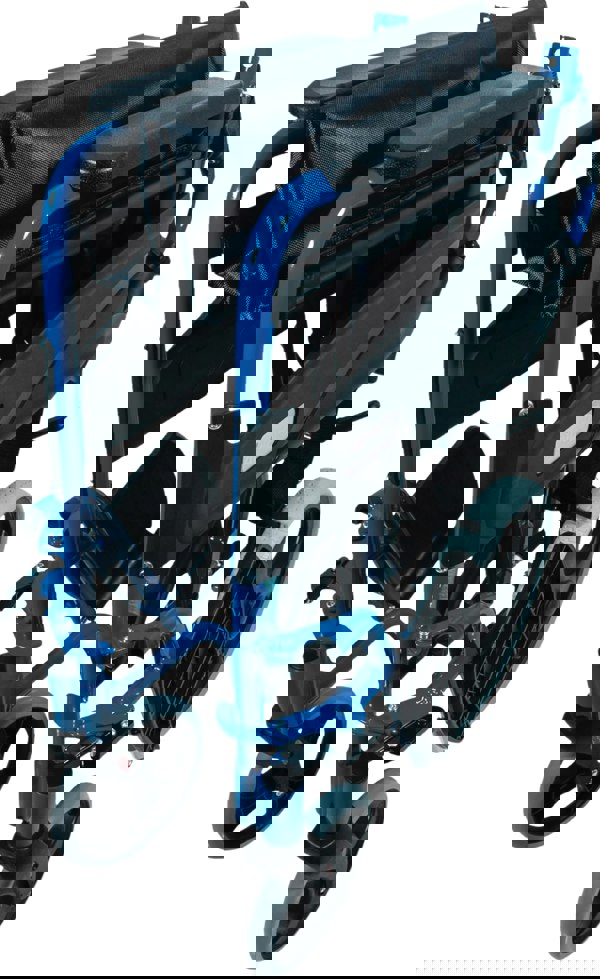 Aidapt Compact Transport Aluminium Wheelchair Blue