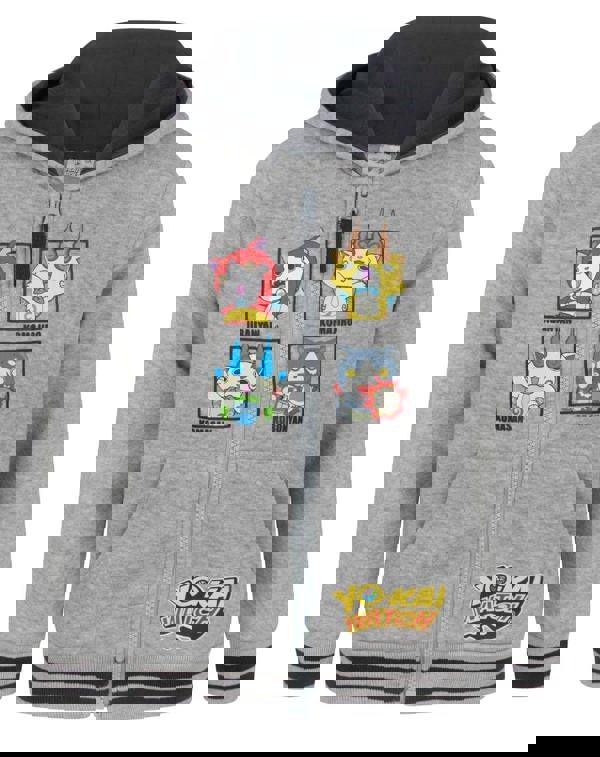 Yo Kai Watch Boys Grey Hoodie