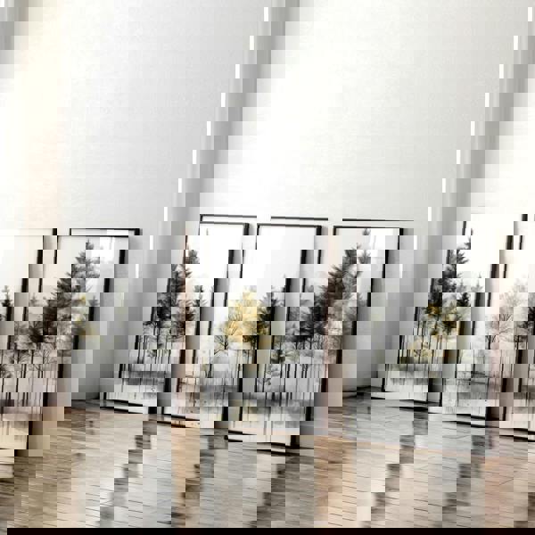 Modern Living Room Wall Art | Set of 3 Asian Inspired Wall art Prints