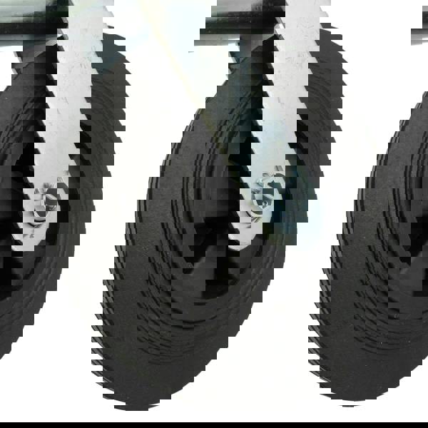 Heavy Duty Caravan Jockey Wheel 48MM (Trailer Plastic Rim Wind Up Handle)