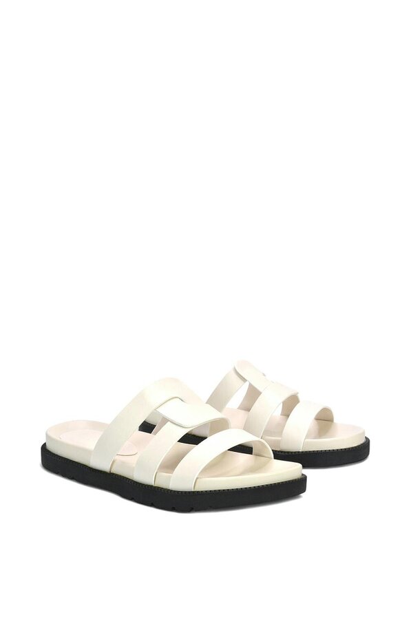 XY LONDON Flat Slider Sandals With Comfortable Footbed