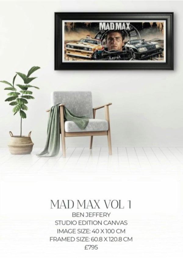 Ben Jeffery Artwork Mad Max Limited Edition Print By Artist Ben Jeffery Only 75 Produced