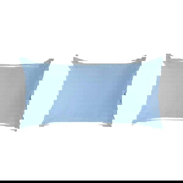 HOMESCAPES Crisp & Cool 200 TC Egyptian Cotton Percale Housewife Pillowcase, European Size