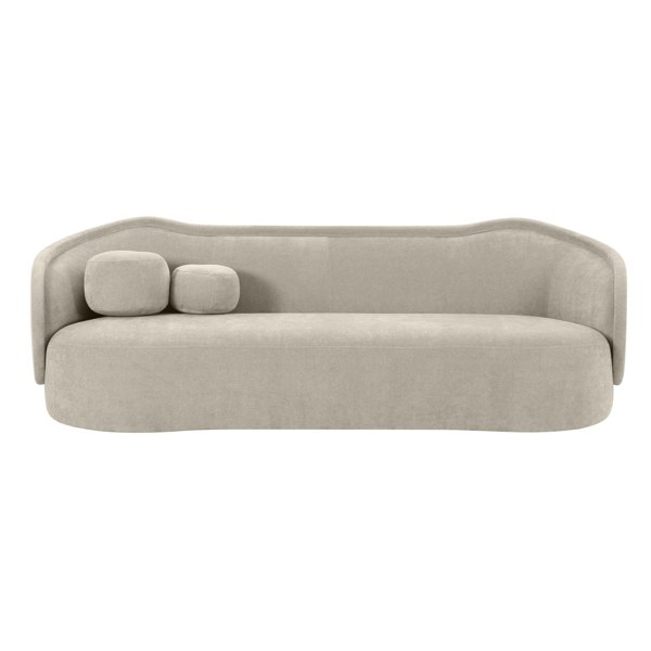 Furniture Edit Circe Taupe Textured Velvet Sofa