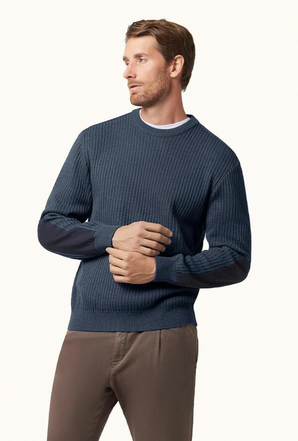 Paul & Shark Tech Wool Crewneck Sweater with Typhoon® Platinum Details