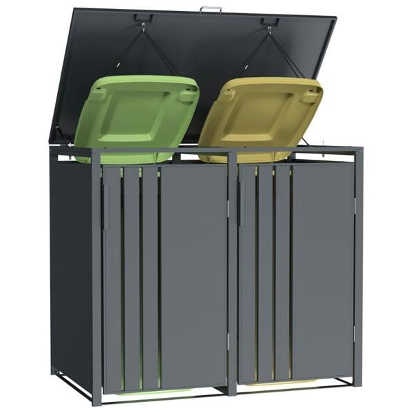 Phoenix Safe Phoenix GB2200AA Outdoor Double Wheelie Bin Store for 2 x 240L Bins in Anthracite