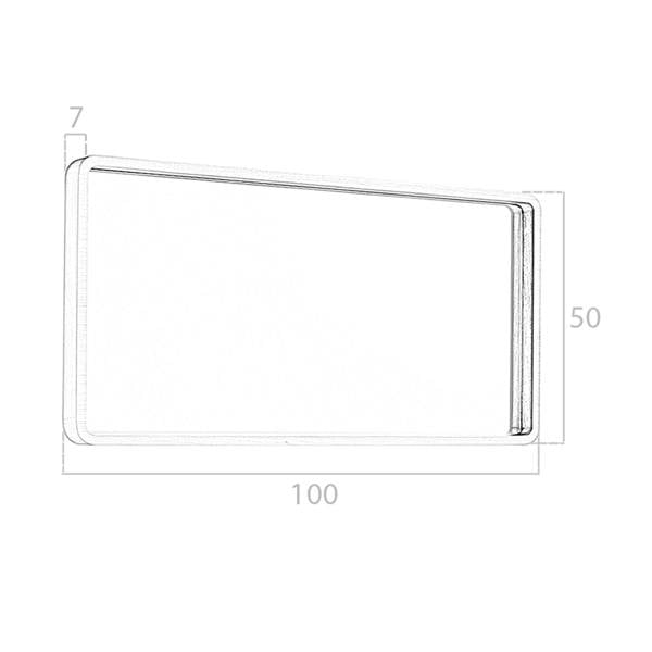 Angel Cerdá Rectangular Walnut Wall Mirror 3035
