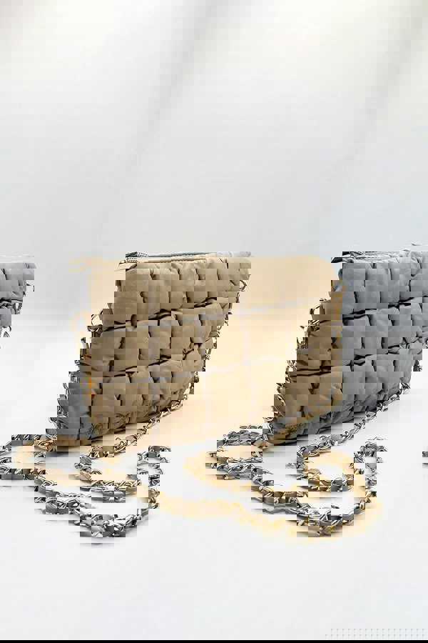 SVNX Soft Faux Leather Quilted Bag