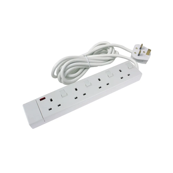 Axiom 4 Gang 13amp with 20m Cable