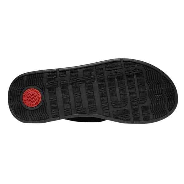 FitFlop Womens/Ladies Mode Knotted Leather Sandals - Black - 