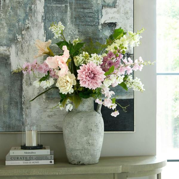Wyld Haus Set of 3 Artificial Flowers White Scabious Stems