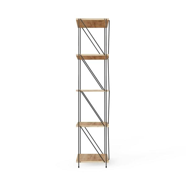 Timber Art Design Leyo 5 Tier Storage Rack Wotan Oak