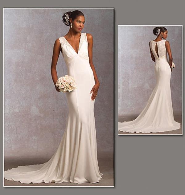 Vogue Sewing Pattern 1032, Dresses, Wedding Dresses for Women, 18-20-22 - Intermediate