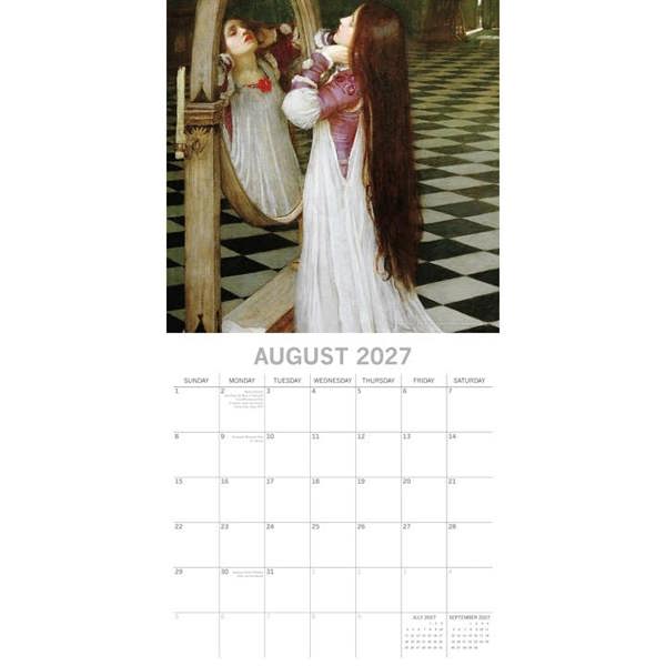 Pre-Raphaelites Calendar 2027, Wall Calendars, Month To View, Art, Gift