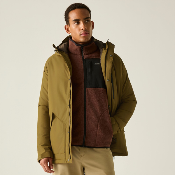 Regatta Mens Slyvan Insulated Waterproof Jacket - Rich Tan